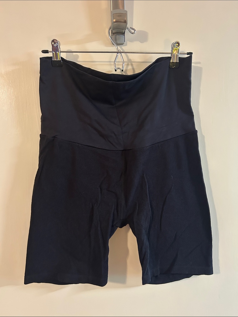 Black Ribbed Women’s Bike Shorts